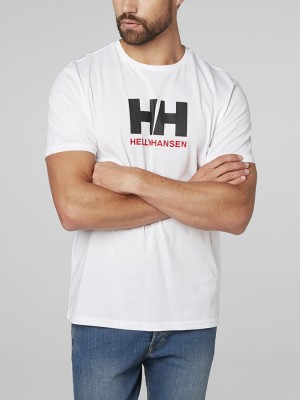Tričko Helly Hansen Logo T-Shirt Bílá