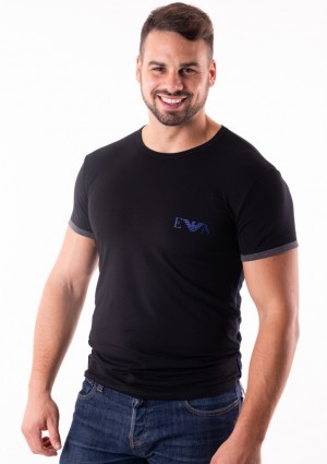 Pánské tričko Emporio Armani 111521 8A523 L Černá