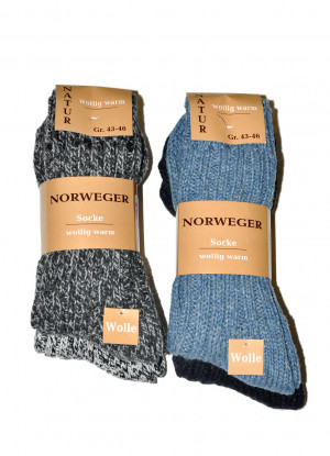 Pánské ponožky WiK art.21108 Norweger Socke A'2 beżowy-beżowy jasny 39-42