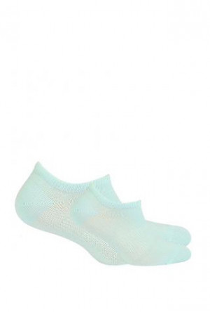 Kotníkové ponožky Wola W81.0S0 Be Active pro mladistvé aqua/odstín modré 33-35