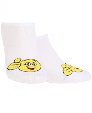 Vzorované ponožky - Pusinky bílá 39-41