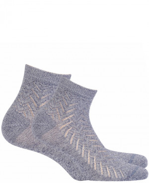 Dámské ponožky z pěkné příze fuchsiová uni velikost