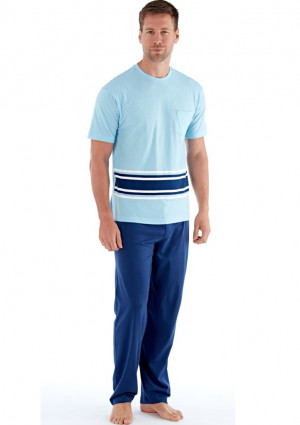 Pánské pyžamo Fordville MN000186  L Sv. modrá