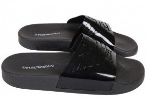 Pantofle X4PS02 černá - Emporio Armani černá
