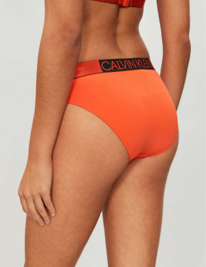 Spodní díl plavek KW0KW00659-659 oranžová - Calvin Klein oranžová