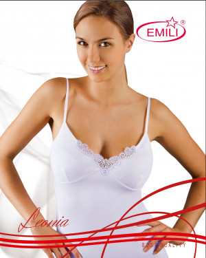 Dámská košilka Emili Leonia S-XL bílá