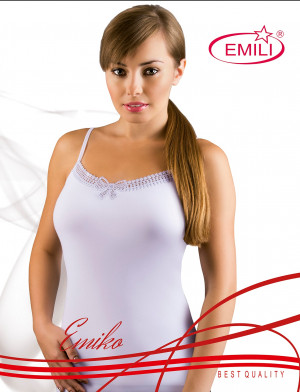 Bílá dámská košilka Emili Emiko S-XL bílá