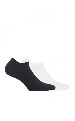 Hladké dámské ponožky Wola W81.3N3 Sportive AG+ ash/odstín šedé 36-38