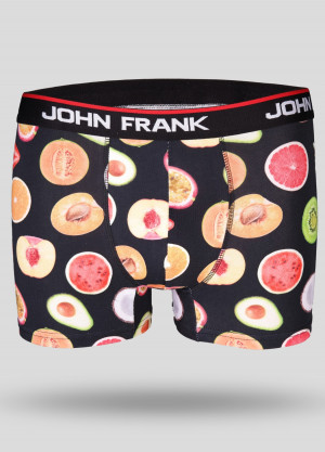 Pánské boxerky John Frank JFB129  L Černá