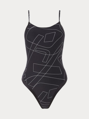 Plavky O´Neill Pw Pula Logo Swimsuit Černá