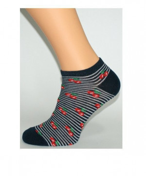 Bratex Ona Classic 0242 s vzorem ponožky  39-41 černá