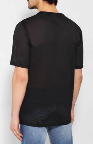 Pánské tričko KM0KM00332-001 černá - Calvin Klein černá