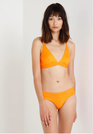 Kalhotky QF4944E-5FQ oranžová - Calvin Klein oranžová