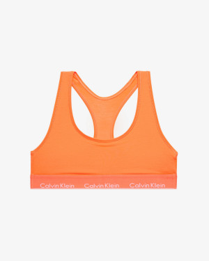 Sportovní podprsenka QF1659E-6TQ oranžová - Calvin Klein oranžová
