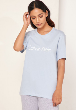 Dámské tričko QS6105E-7JC modrá - Calvin Klein modrá