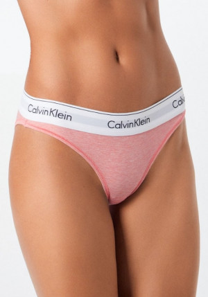 Dámské kalhotky Calvin Klein F3787 L Korálová2