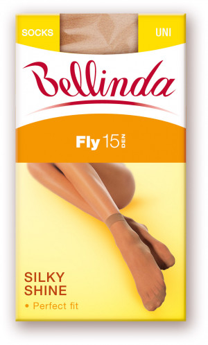 Silonkové ponožky FLY SOCKS 15 DEN - BELLINDA - amber UNI