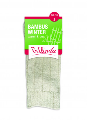 Dámské zimní ponožky BAMBUS WINTER SOCKS - BELLINDA - černá 35-38