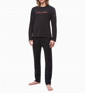 Pánské tričko NM1778E-001 černá - Calvin Klein černá