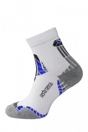 Sesto Senso ponožky Multisport 01 šedá 39-41 bílo-modrá