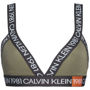 Podprsenka bez kostice QF5447E-7GV khaki - Calvin Klein khaki