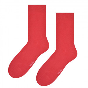 Hladké ponožky k obleku 056 oranžová/hladká 42-44