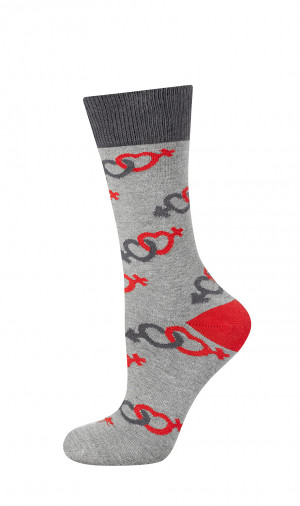 Pánské valentýnské ponožky Soxo 3139  černá 40-45