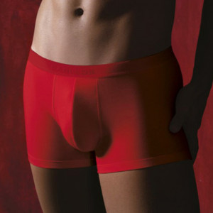 Pánské boxerky v červené barvě M002