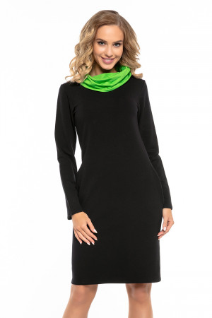 Dámské šaty T248 - Tessita  černo-zelená 44/2XL