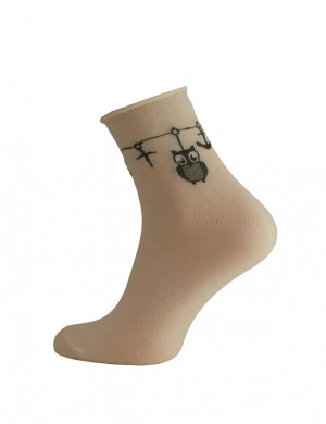 Dámské ponožky Bratex Lady 8422 okrová 39-41