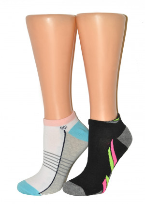 Vzorované dámské ponožky Bratex Ona Sport 5905 tmavá-mix vzorů 39-41