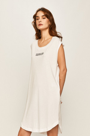 Plážové šaty KW0KW01008-YCD bílá - Calvin Klein bílá
