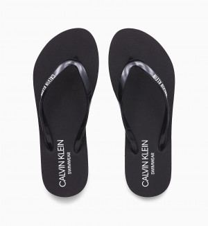 Pantofle KW0KW01032-BEH černá - Calvin Klein černá 37/38