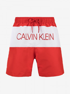 Plavky Calvin Klein Červená