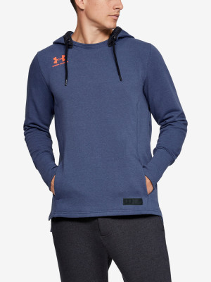 Mikina Under Armour Accelerate Off-Pitch Hoodie Modrá