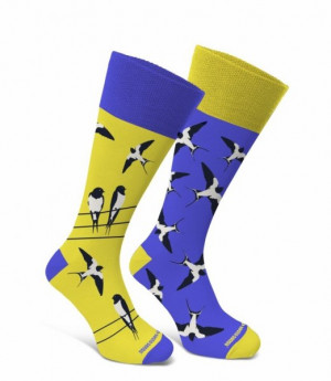 Sesto Senso Finest Cotton Duo Vlaštovky Ponožky 39-42 žlutá/vzor