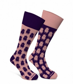 Sesto Senso Finest Cotton Duo Broučci Ponožky 39-42 fialovo-růžová
