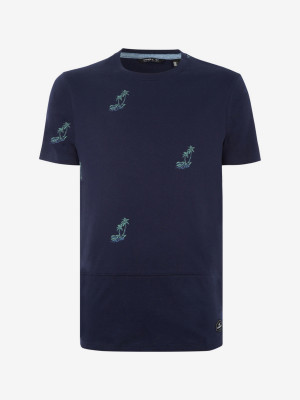 Tričko O'Neill Lm Palm Aop T-Shirt Modrá
