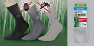 Ponožky Mosquito Stop popelavá 43-46