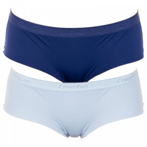 Kalhotky 2psc QD3696E-AAN modrá - Calvin Klein modrá