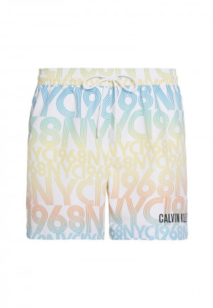 Pánské plavecké šortky KM0KM00427-0K6 vícebarevná - Calvin Klein vícebarevná
