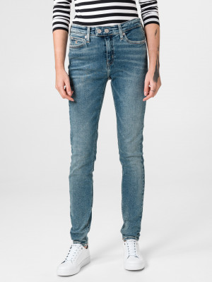 011 Mid Rise Skinny Jeans Calvin Klein Modrá