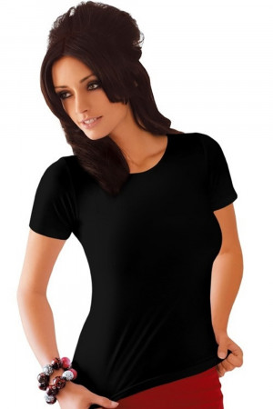 Dámské tričko Carla plus black černá 3XL