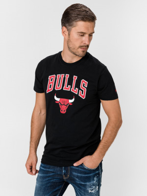 NBA Logo Chicago Bulls Triko New Era Černá