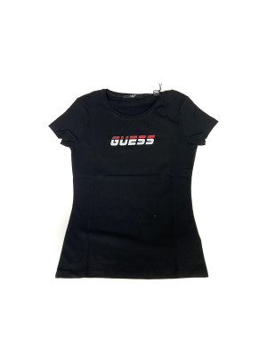 Dámské tričko s krátkým rukávem - O0BA71K8HM0 - JBLK - Guess černá