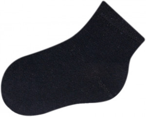 Černé krátké ponožky SK-33  černá 22-24