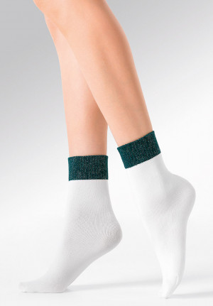 Dámské ponožky Gabriella 706 Ria ecri-emerald univerzální