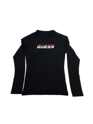 Dámské tričko s dlouhým rukávem O0BA0PK6YW1 - JBLK - Guess černá