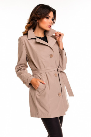 Dámský kabát / plášť model 63547 - Cabba béžová