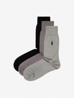Ponožky 3 páry Polo Ralph Lauren Černá